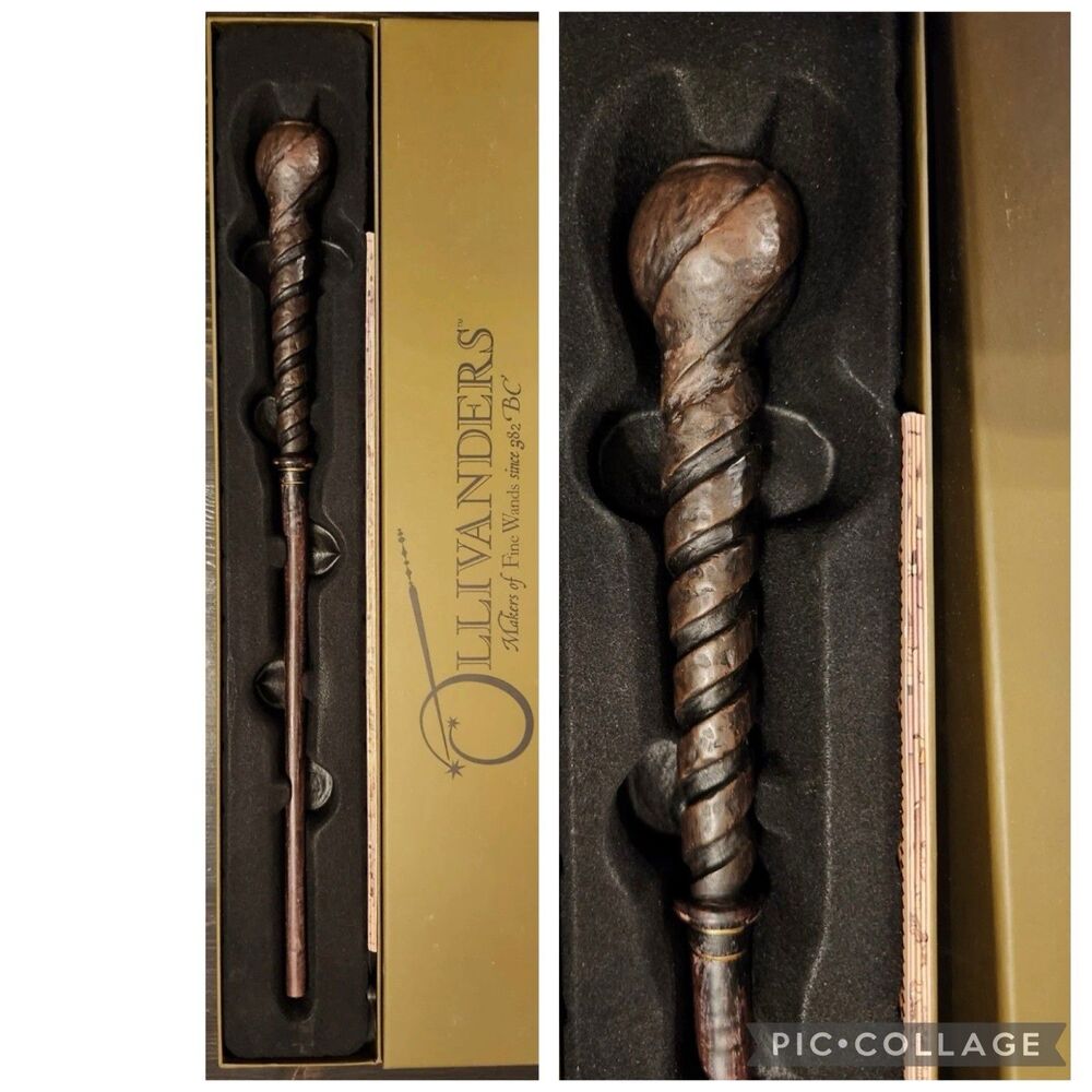 Harry Potter Universal Studios Ollivanders Interactive Willow 5 Wand/Box/Map